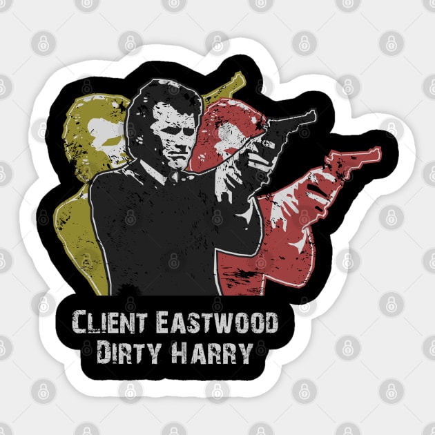 Dirty Harry Western Gun Sticker by akihiro123